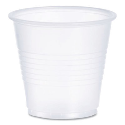 Pack of (100), 3-1/2 oz Plastic Cold Cups